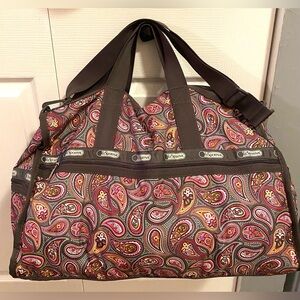 LeSportsac Bag Deluxe Large Weekender Travel Bag Duffel in a paisley print